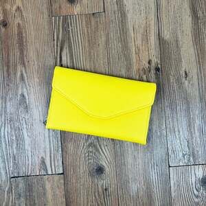ALDO Neon Yellow Crossbody Clutch Bag